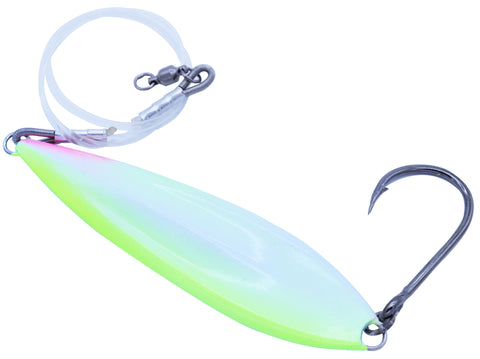 AQUA GANG Hyperfall Jigs - 3X Ultra Glow Painted on Both Sides