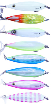 AQUA GANG Hyperfall Jigs - 3X Ultra Glow Painted on Both Sides